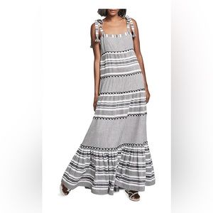 Veronica Beard black and white maxi dress
